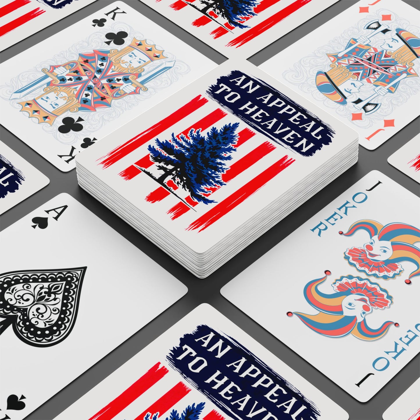 "An Appeal to Heaven", Christian Playing Cards (Porcelain White)
