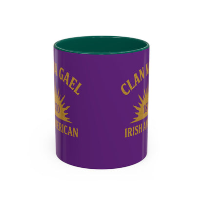 "Clan na Gael - Irish American", Colorful Mugs (11oz, 15oz) (Vesper Violet)