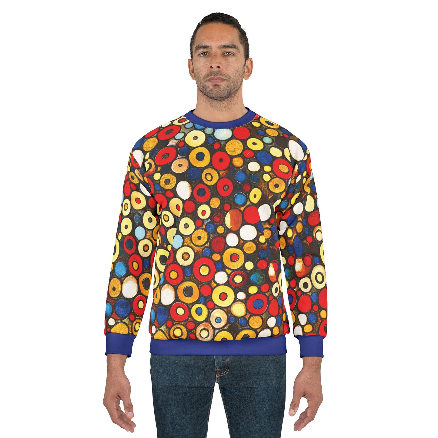 "Bits and Bobs", Unisex Sweatshirt (Klein Blue Collar)