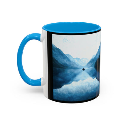 "Connected in Silence - Psalm 46:10", Colorful Mugs (11oz, 15oz)