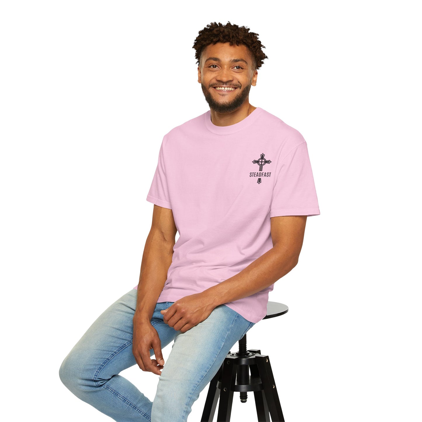 "Steadfast Cross in Black", Unisex T-shirt