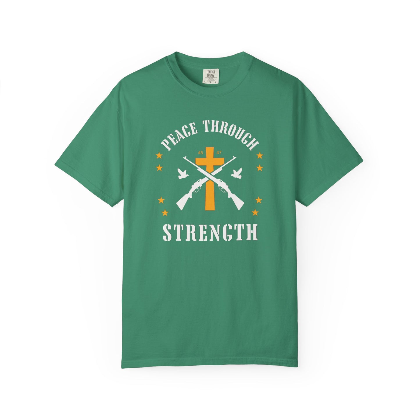"Peace Through Strength" #01, Unisex T-shirt