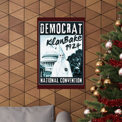 "Democrat KlanBake 1924", Matte Poster (Nine Tails Red)