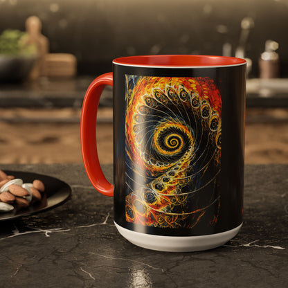 "Beauty of His Design", Colorful Mugs (11oz, 15oz)