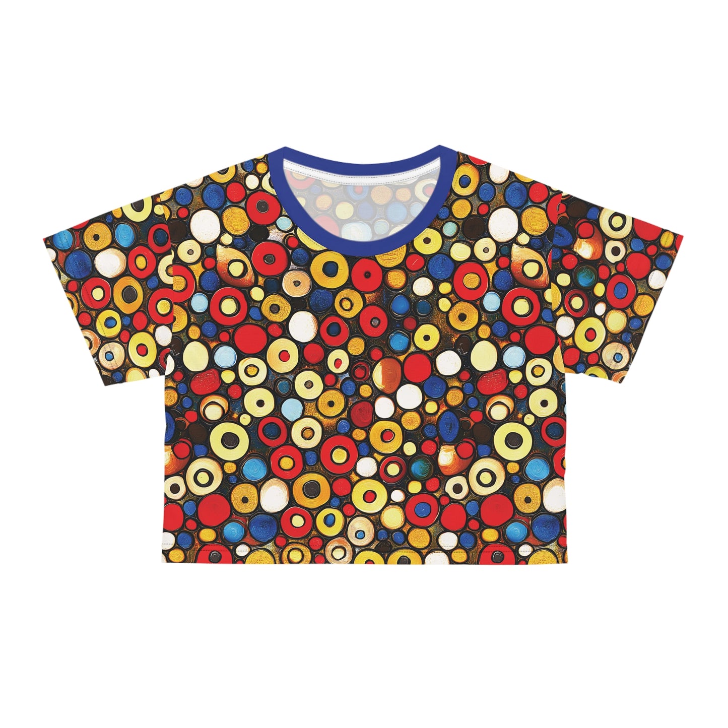 "Bits and Bobs", Crop Tee (Klein Blue Color)