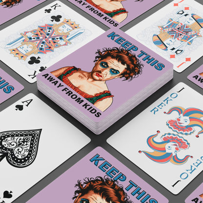 "Keep This Away from Kids", Cultural Playing Cards (Thistle)
