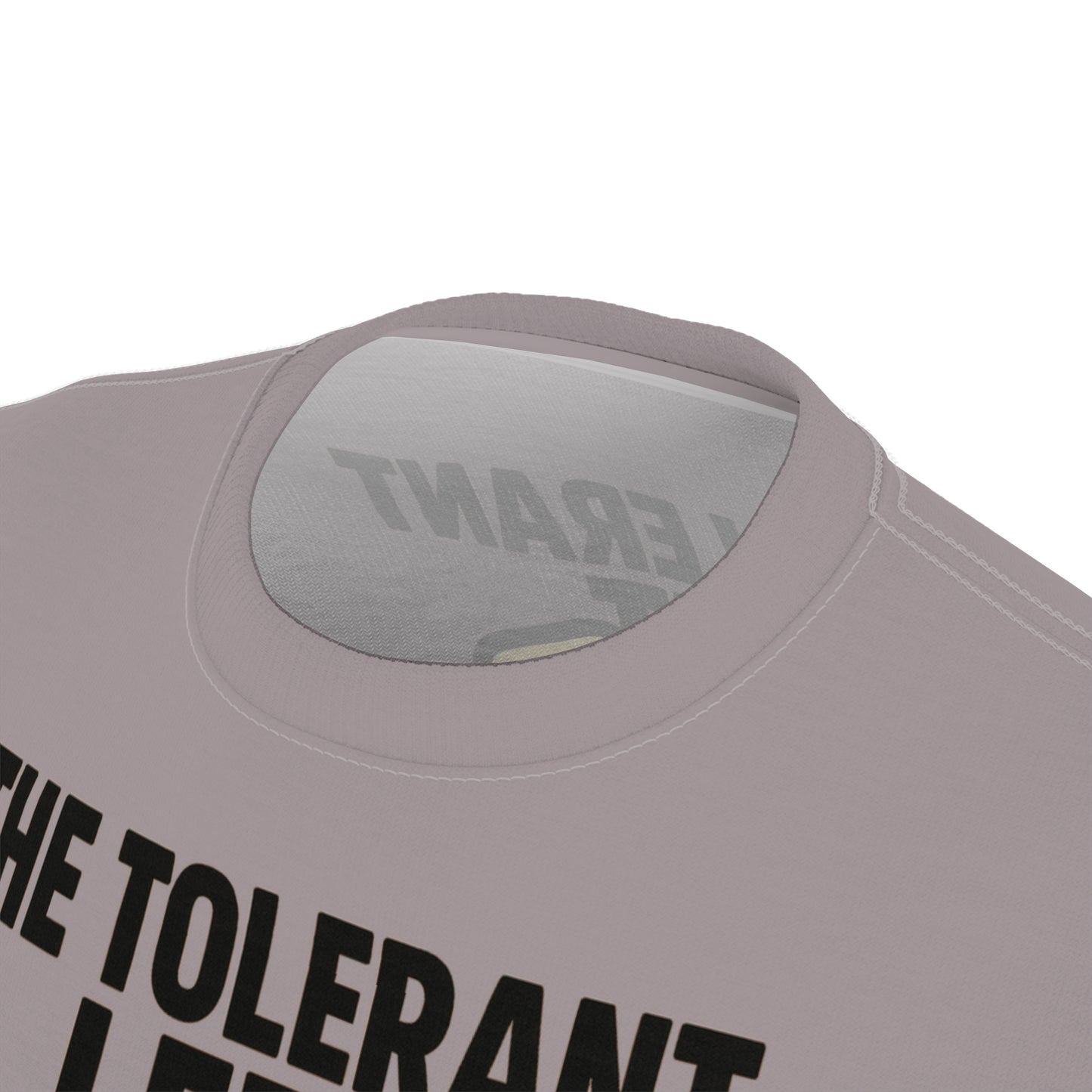 "The Tolerant Left", Unisex T-shirt (Walkway Pink Grey)