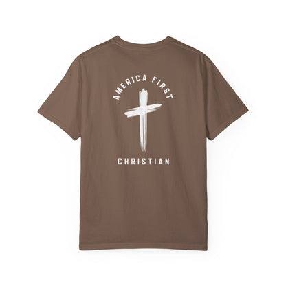 "America First Christian" #05, Unisex T-shirt (Dark Colors)
