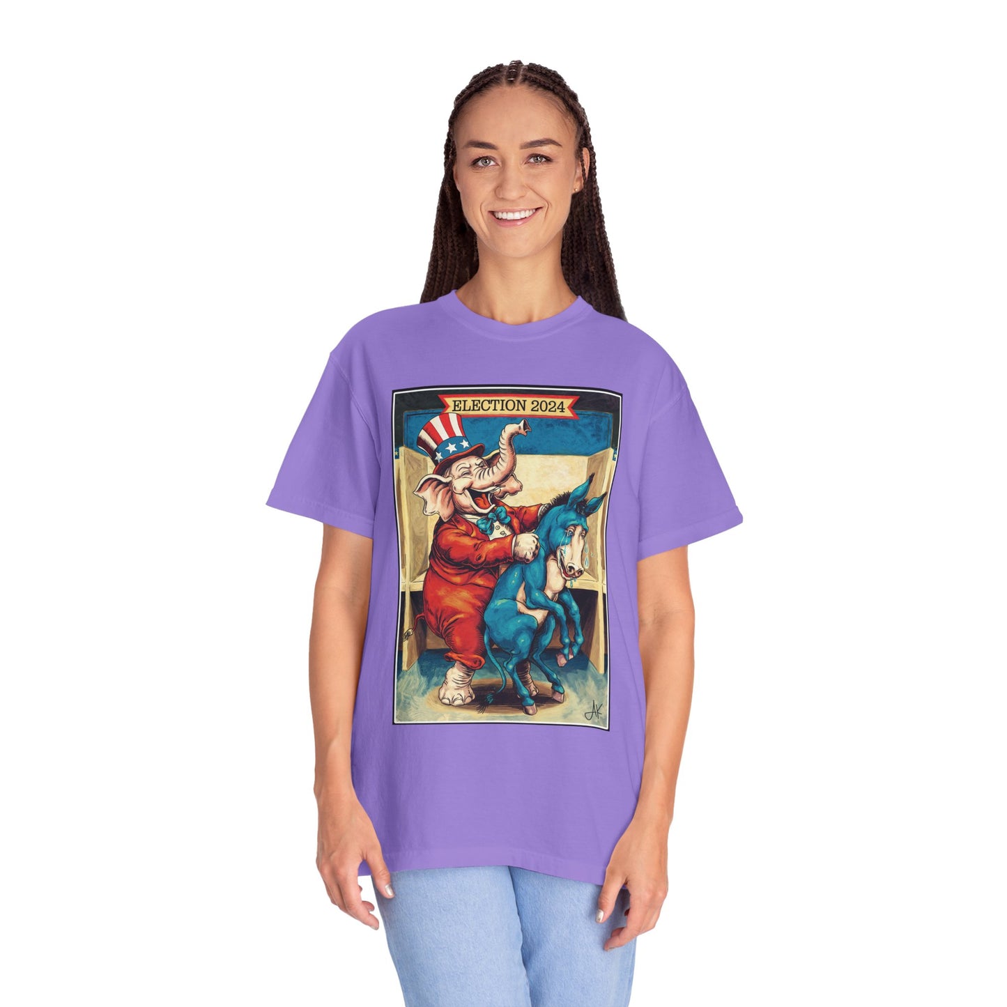 "MAGA Spanked the Donkeys 2024", Unisex T-shirt (Light Colors)