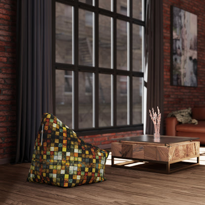 "Wood Block Pattern" #01, Bean Bag Chair Cover