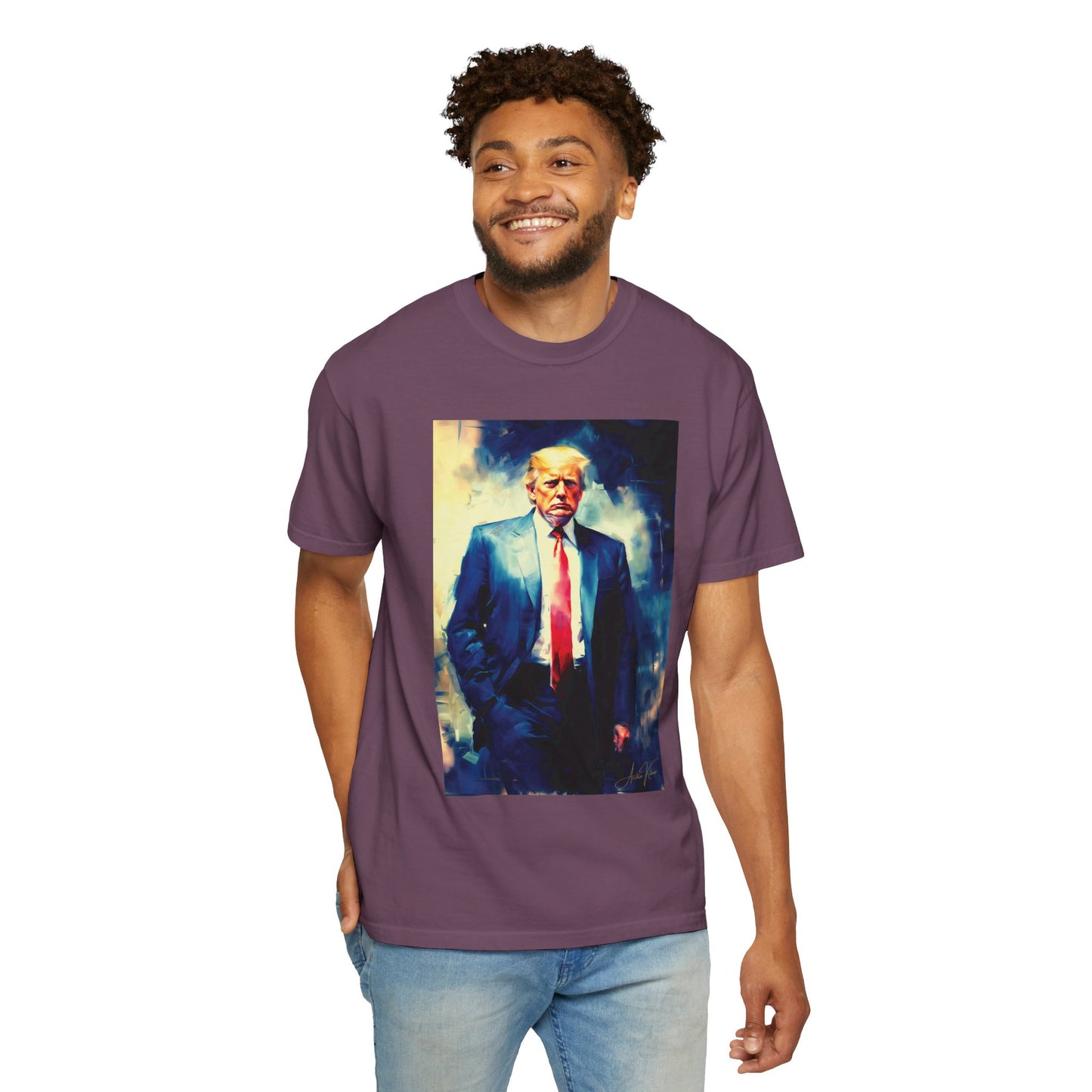 "Trump Portrait No. 6", Unisex T-shirt (Dark Colors)