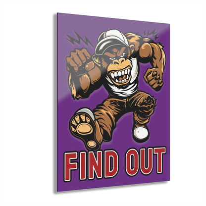 "Find Out", Acrylic Wall Prints (French Cleat Hanging) (Vesper Violet)