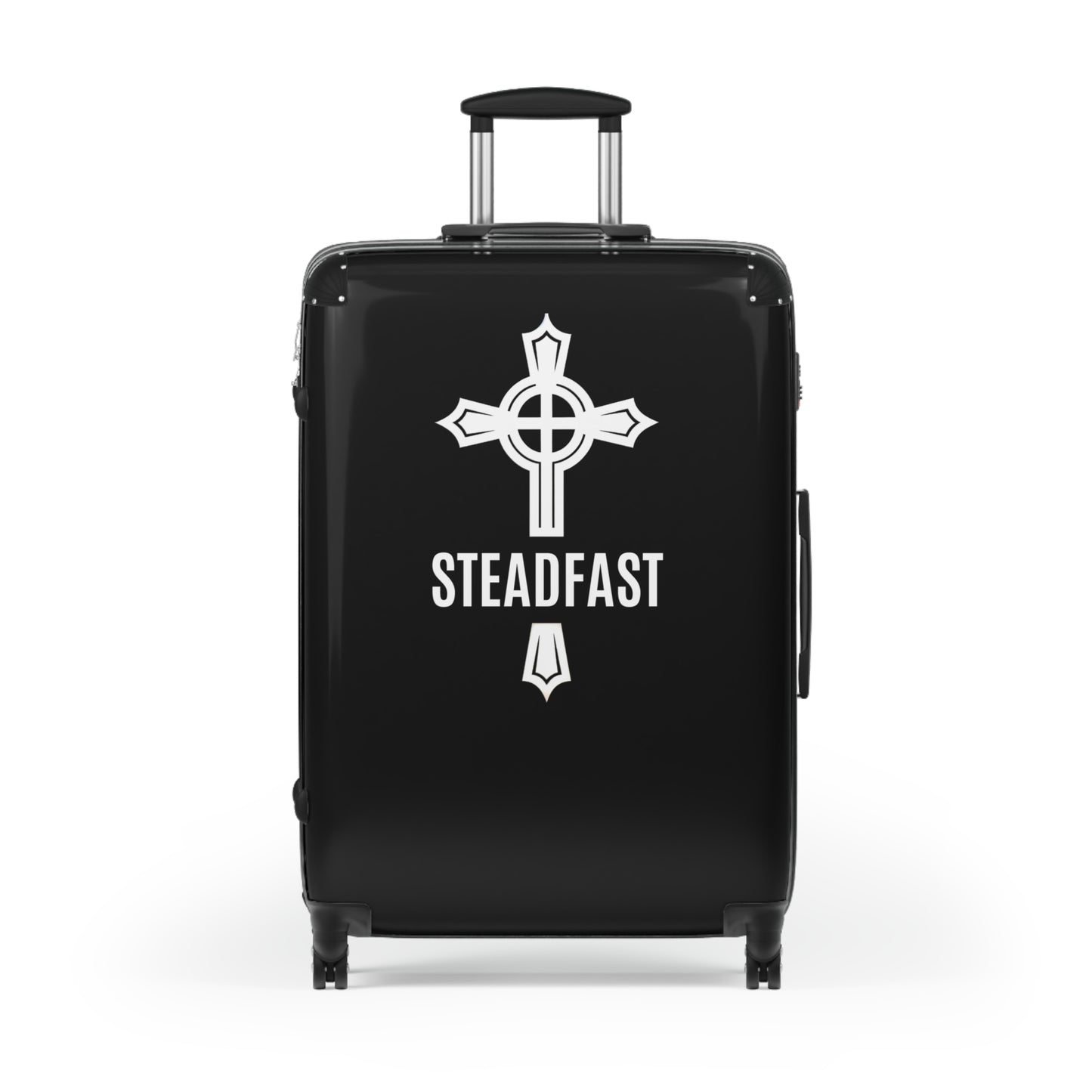 "Steadfast Cross", Suitcases (Black)