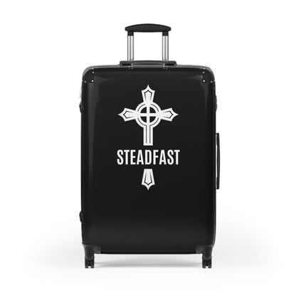 "Steadfast Cross", Suitcases (Black)