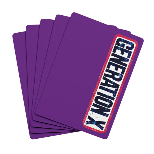 "Generation X", Retro Playing Cards (Vesper Violet)