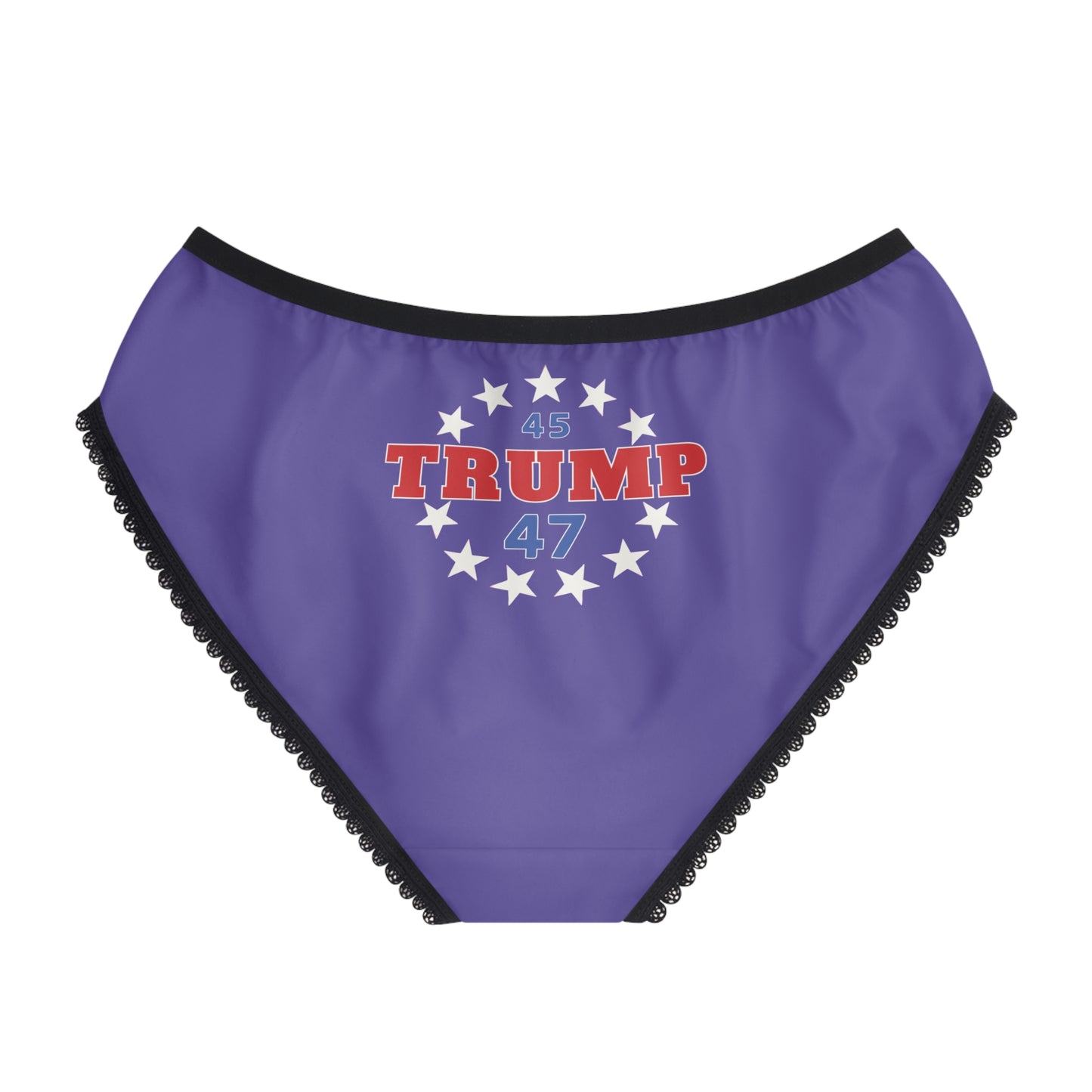 "Trump 45-47 Circle of Stars", Women's Briefs (Electric Indigo)