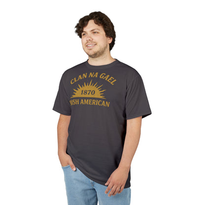 "Clan na Gael - Irish American", Unisex T-shirt (Gallowglass Grey)