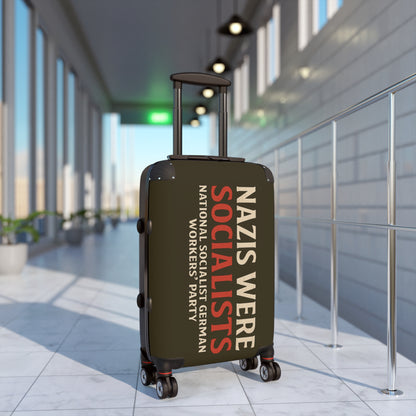 "Nazis were Socialists", Suitcase (Olive Drab Brown)