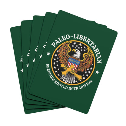 "Paleo-Libertarian" #01, Political Playing Cards (Evergreen)