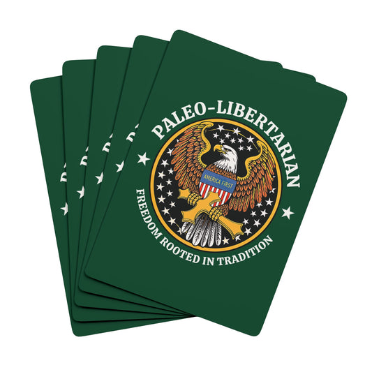 "Paleo-Libertarian" #01, Political Playing Cards (Evergreen)