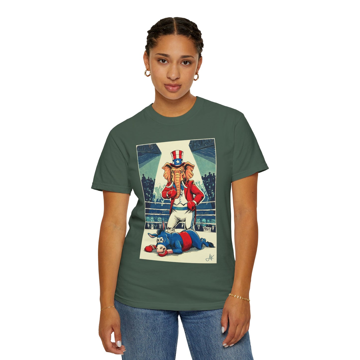 "Brutal Woke Knockout 2024", Unisex T-shirt (Dark Colors)