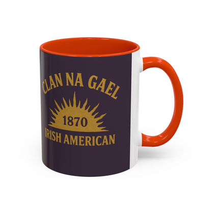 "Clan na Gael - Irish American", Colorful Mugs (11oz, 15oz) (Purple Verbena)