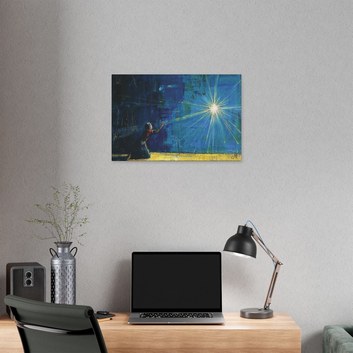 "Miraculous Connection", Stretched Classic Canvas Fine Art Print