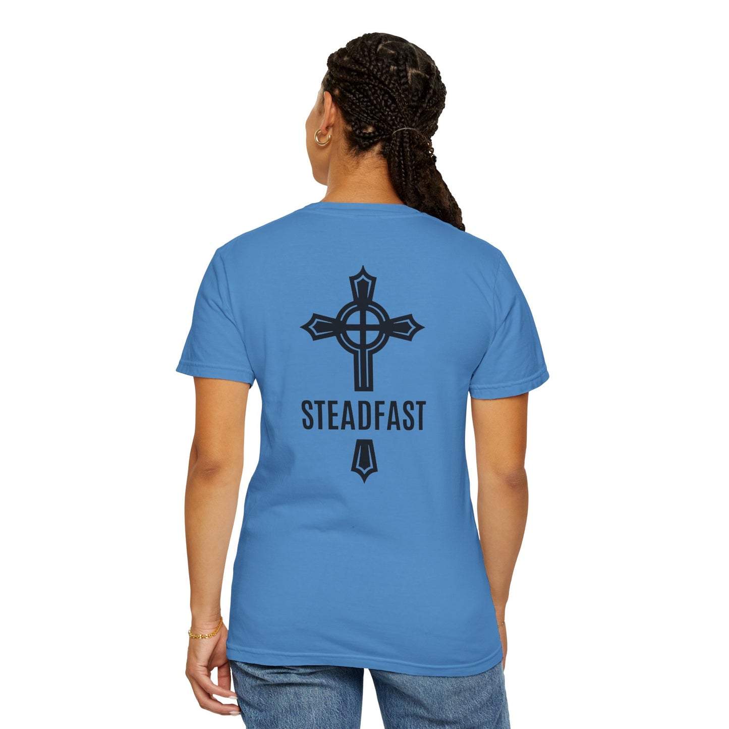 "Steadfast Cross in Black", Unisex T-shirt