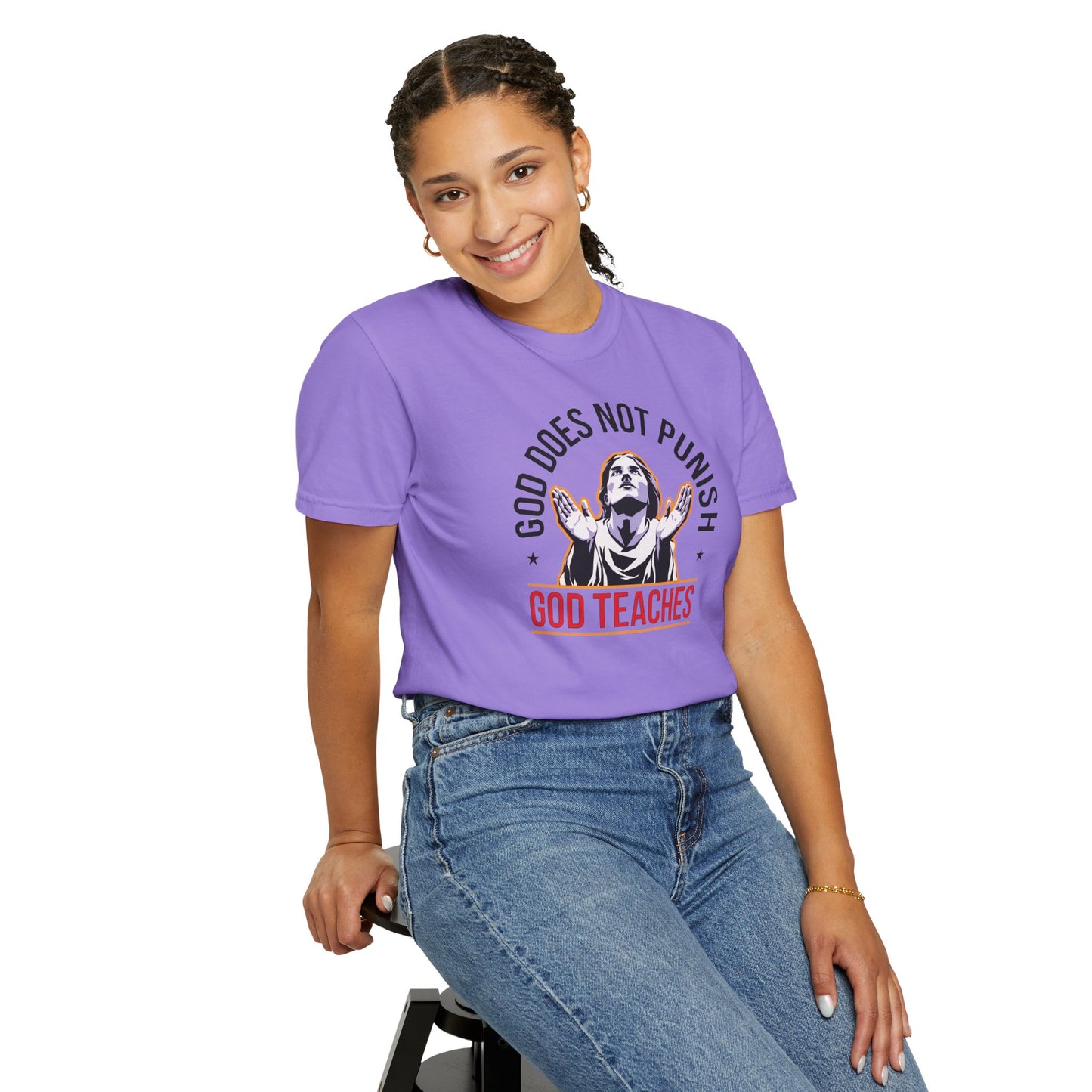 "God Does Not Punish - God Teaches" #01, Unisex T-shirt