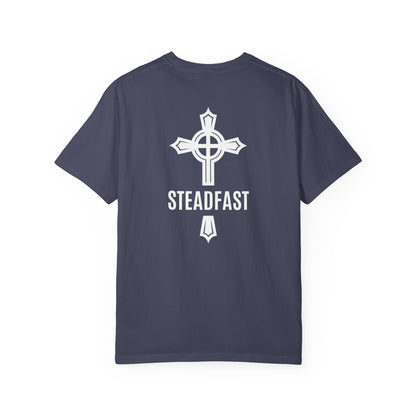 "Steadfast Cross in White", Unisex T-shirt