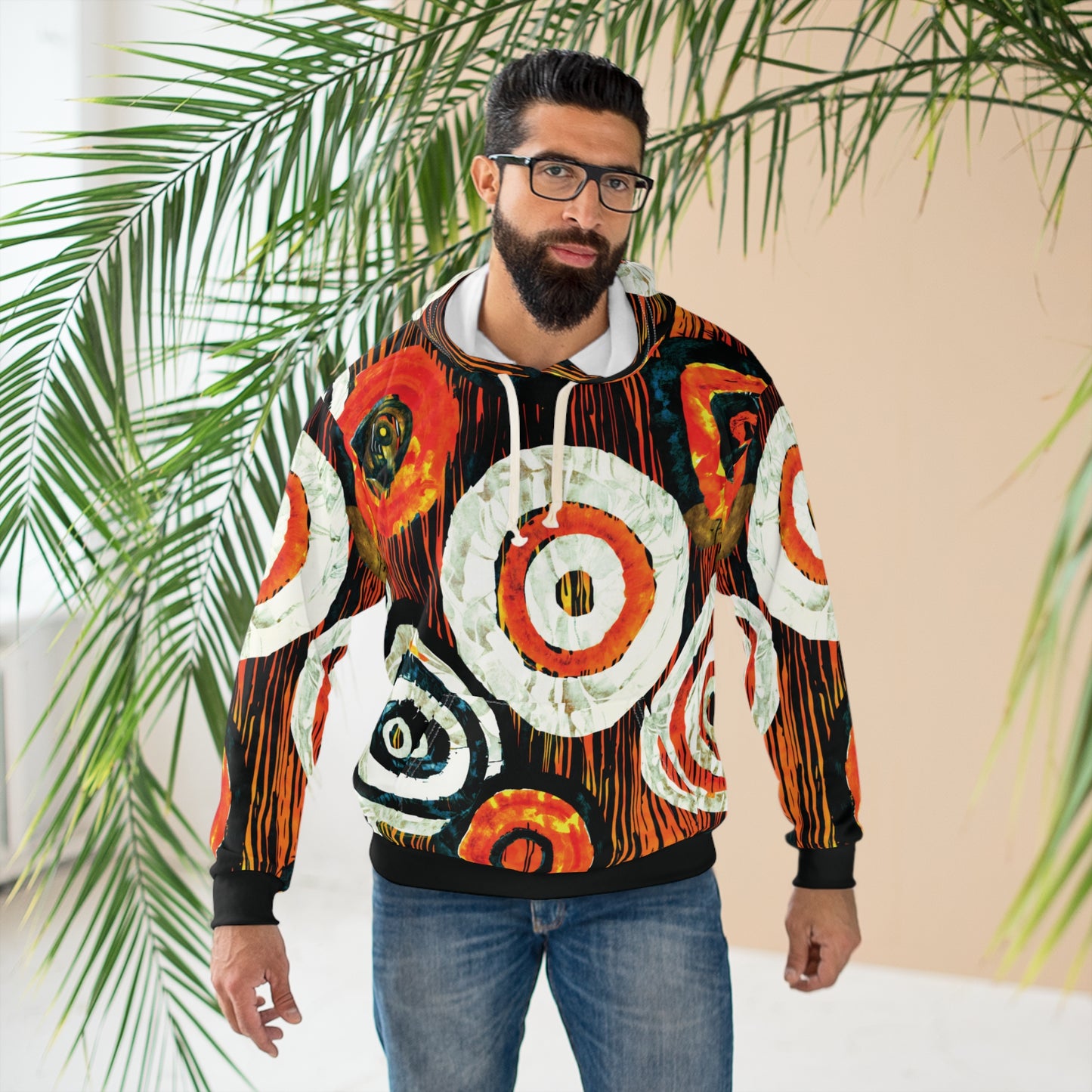 "Abstract 66", Wearable Art Unisex Pullover Hoodie