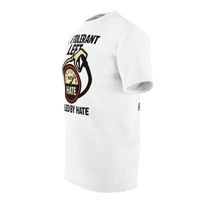 "The Tolerant Left", Unisex T-shirt (Doctor White)