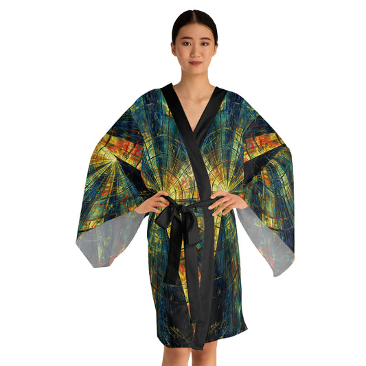"Afterlife Judgement", Long Sleeve Kimono Robe