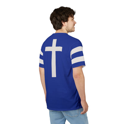 "Faith Overcomes Fear", Unisex Tee (Patriot Blue)