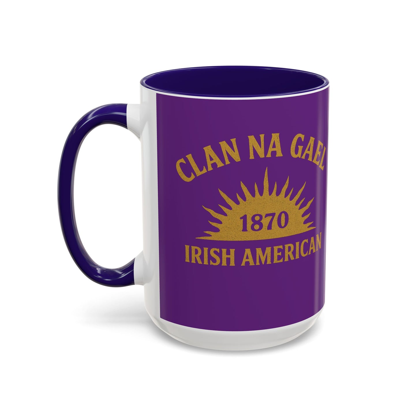 "Clan na Gael - Irish American", Colorful Mugs (11oz, 15oz) (Vesper Violet)