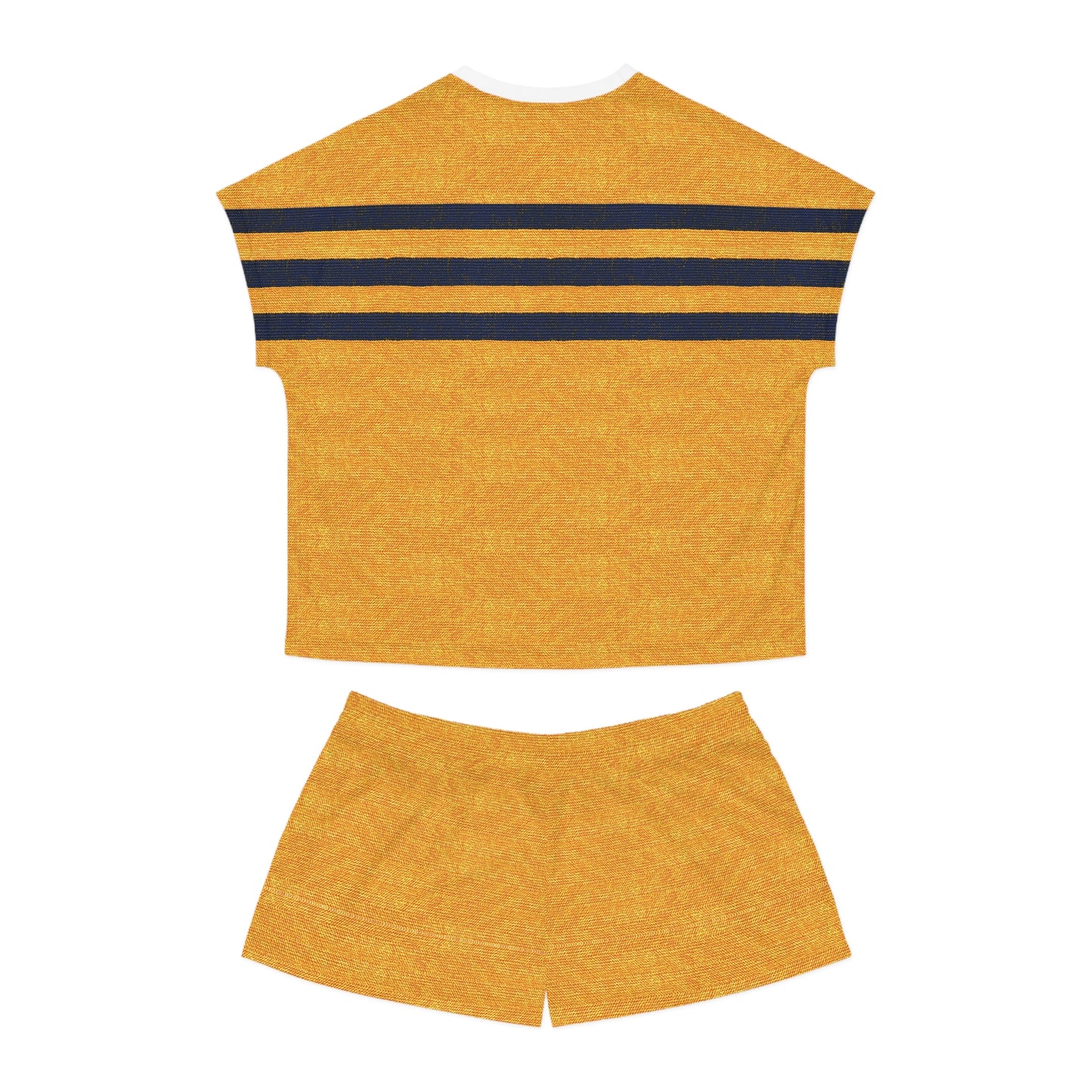 "Triple Ensign", Women's Short Pajama Set (White or Black Collar)