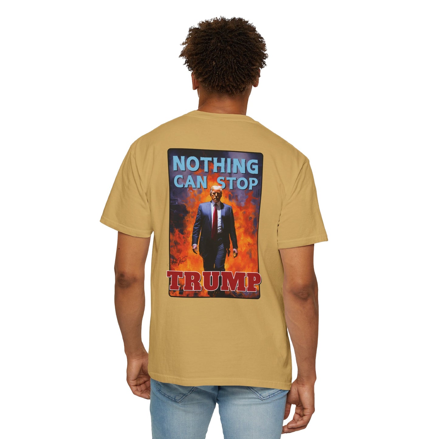 "Nothing Can Stop Trump", Unisex T-shirt (Light Colors)