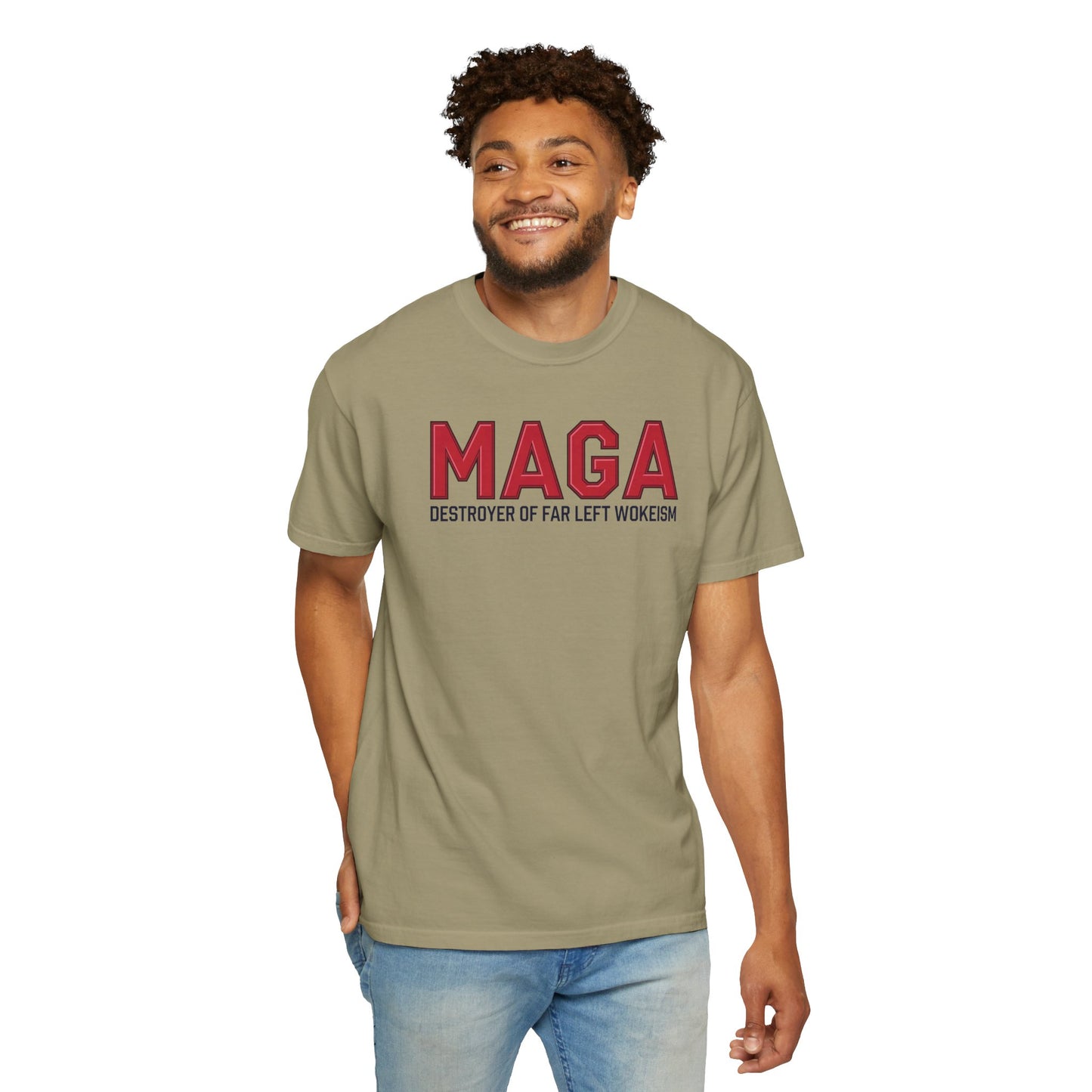 "MAGA - Destroyer of Far Left Wokeism", Unisex T-shirt