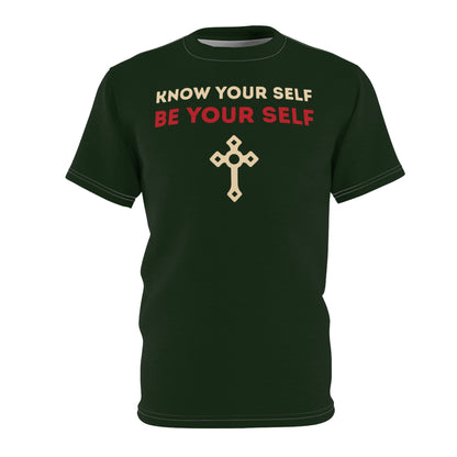 "Know Your Self", Unisex T-shirt (Brieve Green)