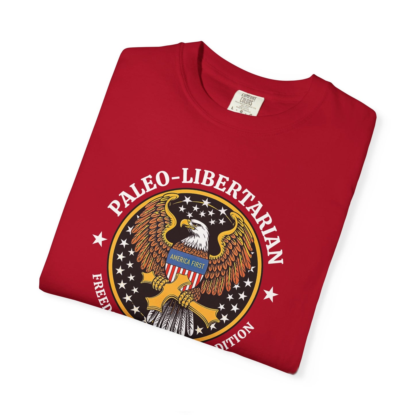 "Paleo-Libertarian" #01, Unisex T-shirt (Dark Colors)