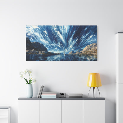 "Ancient Highway Racing Riven Sky", Fine Art Matte Canvas, Stretched, 1.25"