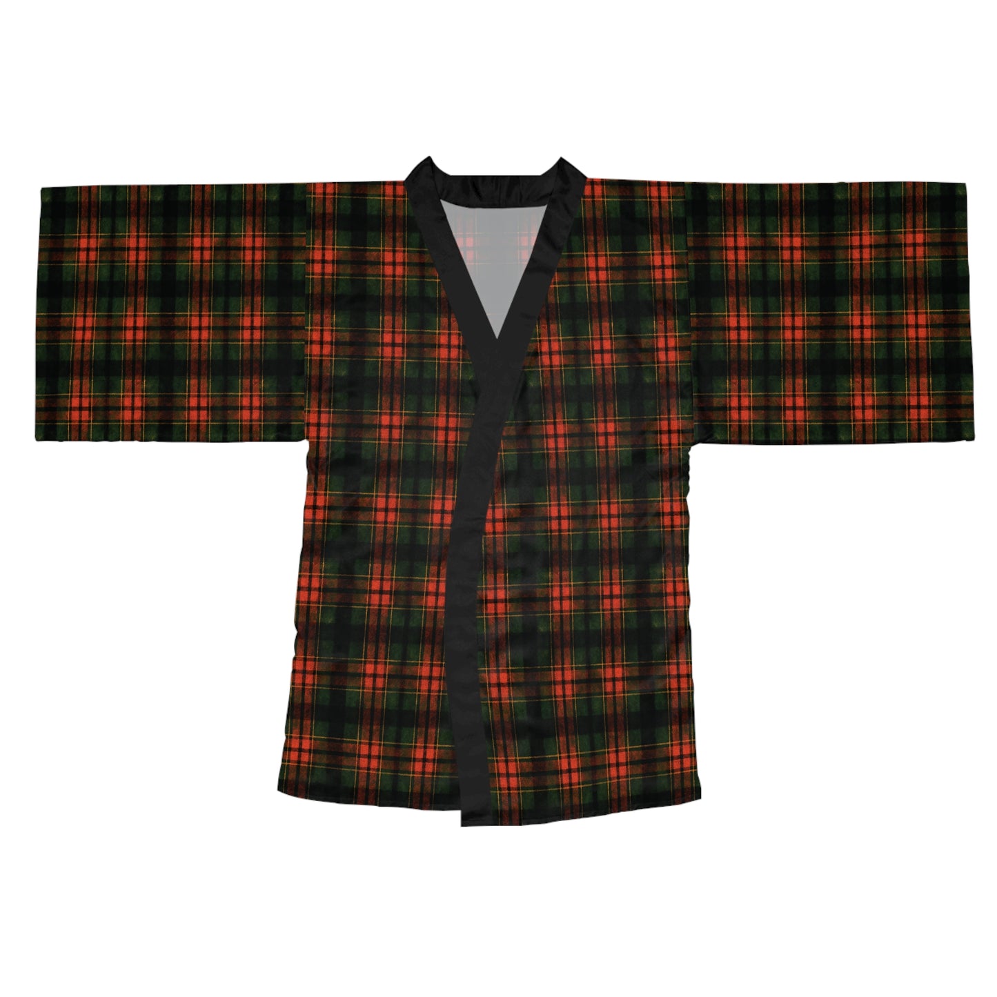 "Kilmor Brieve Tartan", Long Sleeve Kimono Robe