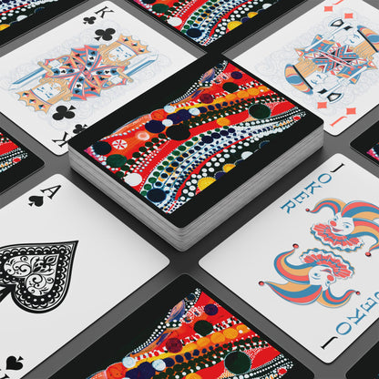 "Abstract 71", Fine Art Playing Cards (Void Black)