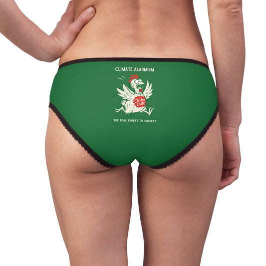 "Climate Alarmism - The Real Threat to Society" #22, Women's Briefs (Patrick Leaf Green)