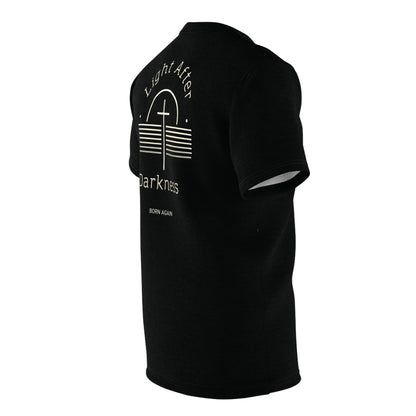 "Light After Darkness - Born Again", Unisex Black T-shirt