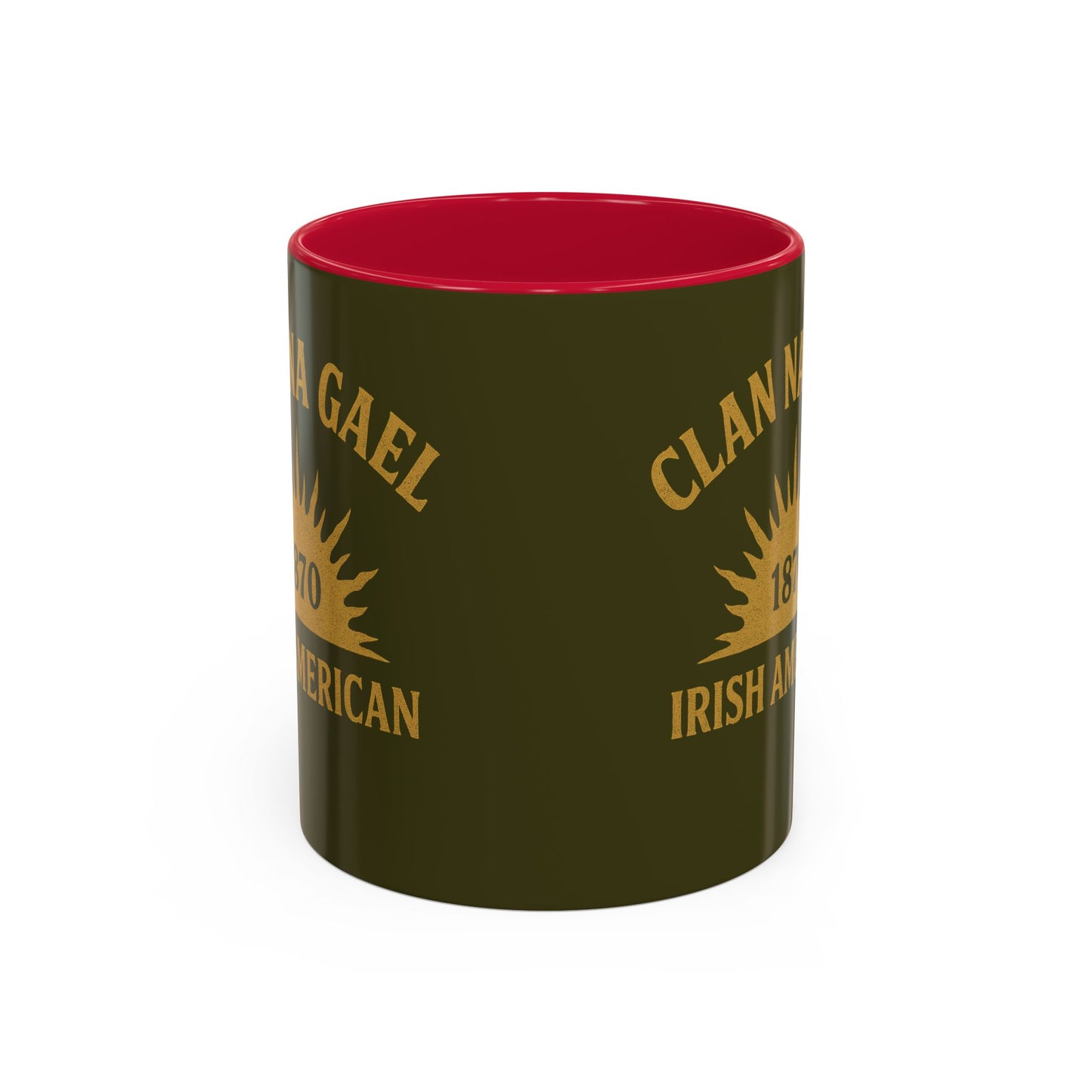 "Clan na Gael - Irish American", Colorful Mugs (11oz, 15oz) (Fianna Green)