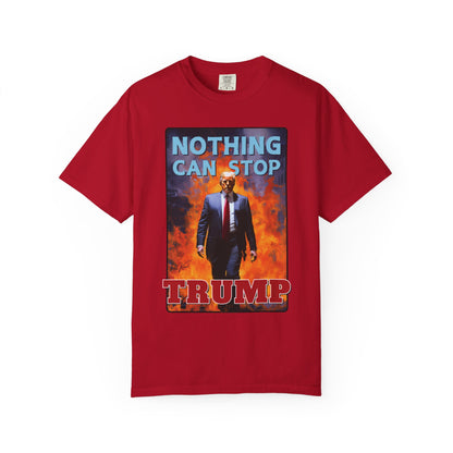 "Nothing Can Stop Trump", Unisex T-shirt (Dark Colors)