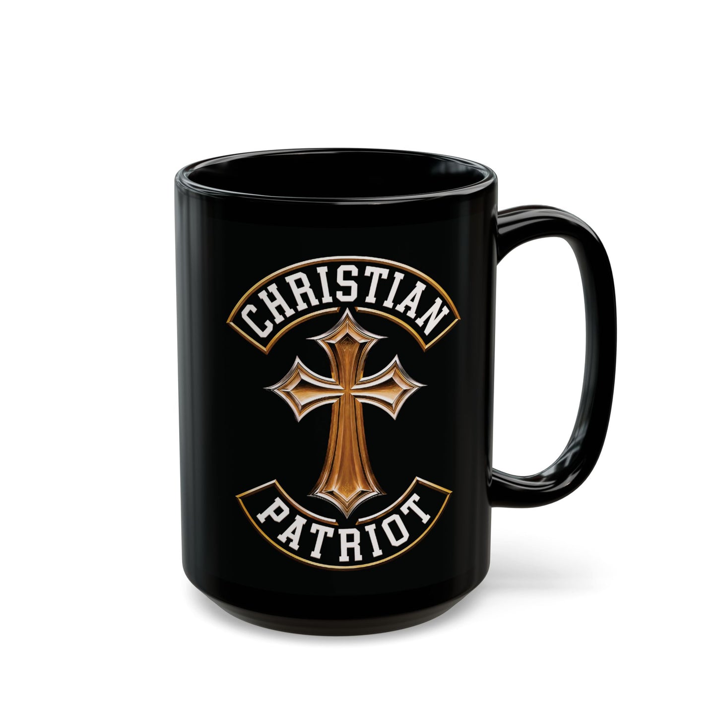 "Christian Patriot" #03, Black Mug (11oz & 15oz)