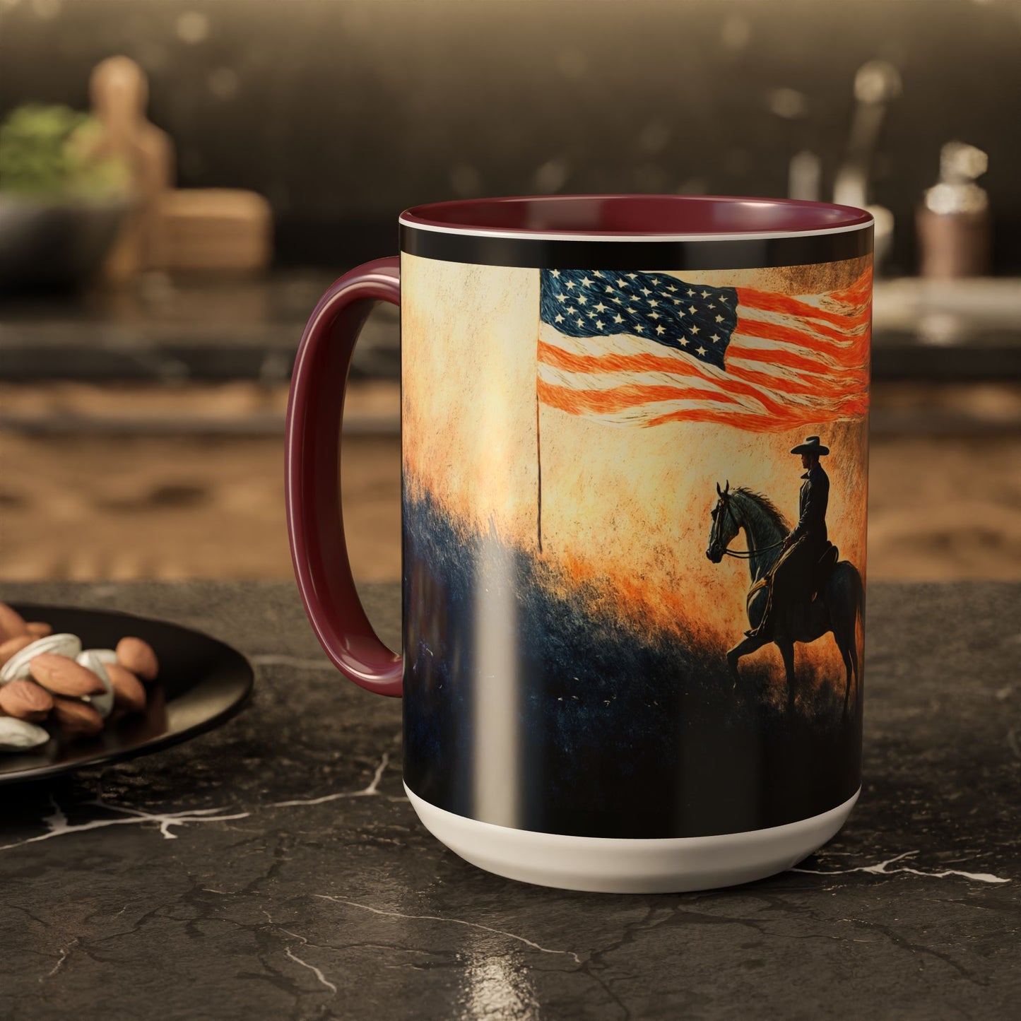"Liberty under God", Colorful Mugs (11oz, 15oz)