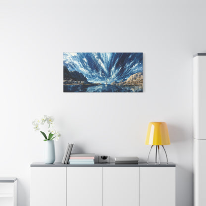 "Ancient Highway Racing Riven Sky", Fine Art Matte Canvas, Stretched, 1.25"